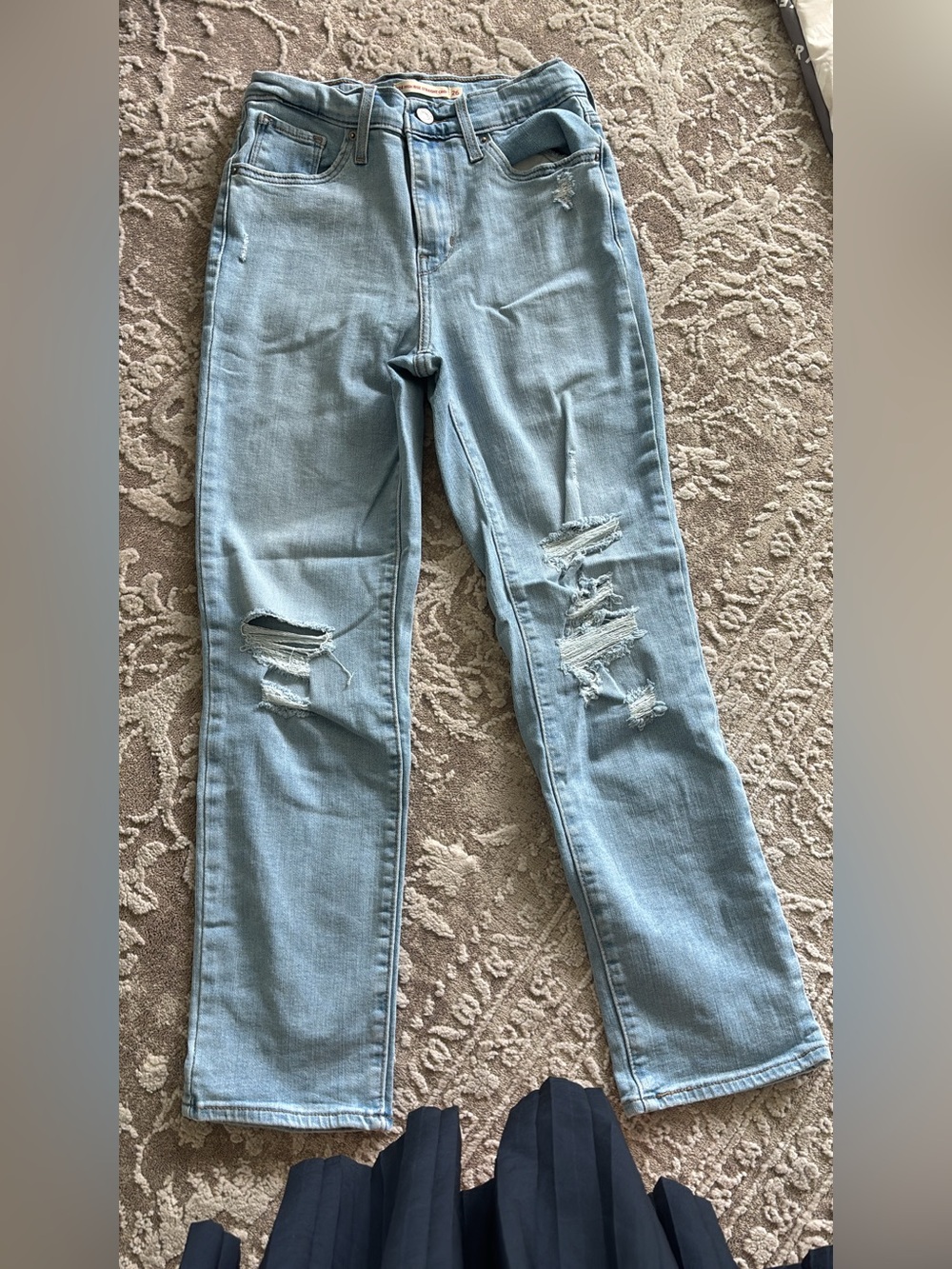 Levi’s high rise straight crop Jean